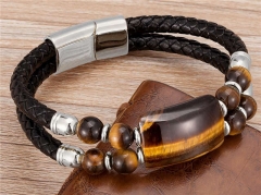 HY Wholesale Leather Jewelry Popular Leather Bracelets-HY0118B928