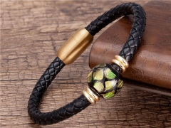 HY Wholesale Leather Jewelry Popular Leather Bracelets-HY0118B540