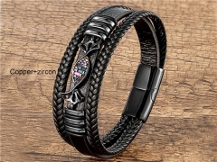 HY Wholesale Leather Jewelry Popular Leather Bracelets-HY0118B158