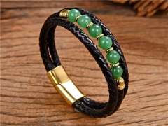 HY Wholesale Leather Jewelry Popular Leather Bracelets-HY0118B446