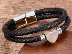 HY Wholesale Leather Jewelry Popular Leather Bracelets-HY0118B881