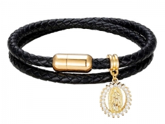 HY Wholesale Leather Jewelry Popular Leather Bracelets-HY0118B878