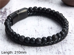 HY Wholesale Leather Jewelry Popular Leather Bracelets-HY0108B066