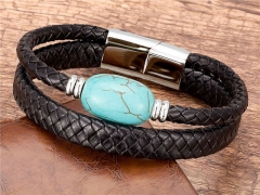 HY Wholesale Leather Jewelry Popular Leather Bracelets-HY0118B479