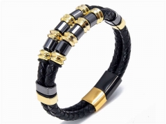 HY Wholesale Leather Jewelry Popular Leather Bracelets-HY0118B471