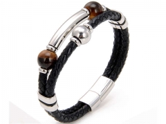 HY Wholesale Leather Jewelry Popular Leather Bracelets-HY0118B628