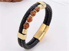 HY Wholesale Leather Jewelry Popular Leather Bracelets-HY0118B489