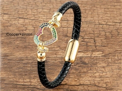 HY Wholesale Leather Jewelry Popular Leather Bracelets-HY0118B175