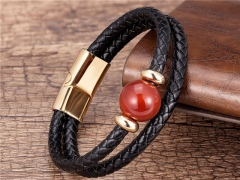 HY Wholesale Leather Jewelry Popular Leather Bracelets-HY0118B461