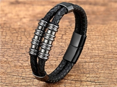HY Wholesale Leather Jewelry Popular Leather Bracelets-HY0118B139