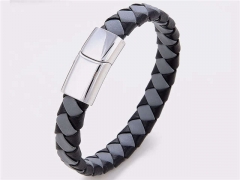 HY Wholesale Leather Jewelry Popular Leather Bracelets-HY0118B552