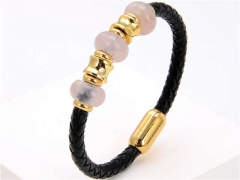 HY Wholesale Leather Jewelry Popular Leather Bracelets-HY0118B433