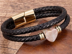 HY Wholesale Leather Jewelry Popular Leather Bracelets-HY0118B879