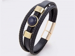 HY Wholesale Leather Jewelry Popular Leather Bracelets-HY0118B302
