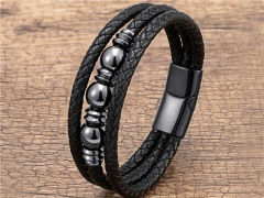 HY Wholesale Leather Jewelry Popular Leather Bracelets-HY0118B178