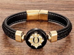 HY Wholesale Leather Jewelry Popular Leather Bracelets-HY0118B788