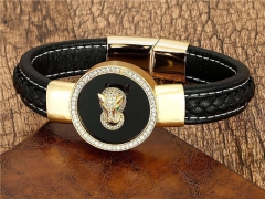 HY Wholesale Leather Jewelry Popular Leather Bracelets-HY0118B378
