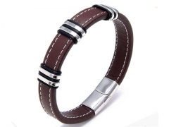 HY Wholesale Leather Jewelry Popular Leather Bracelets-HY0118B693