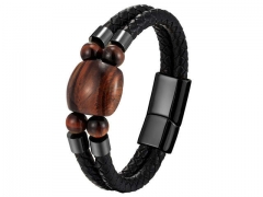 HY Wholesale Leather Jewelry Popular Leather Bracelets-HY0117B392