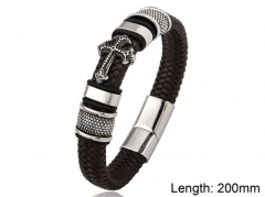 HY Wholesale Leather Jewelry Popular Leather Bracelets-HY0108B008