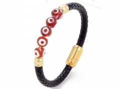 HY Wholesale Leather Jewelry Popular Leather Bracelets-HY0118B600