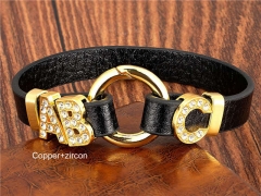 HY Wholesale Leather Jewelry Popular Leather Bracelets-HY0118B533
