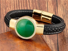 HY Wholesale Leather Jewelry Popular Leather Bracelets-HY0118B798