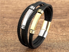 HY Wholesale Leather Jewelry Popular Leather Bracelets-HY0118B153