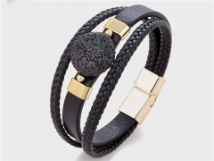 HY Wholesale Leather Jewelry Popular Leather Bracelets-HY0118B606