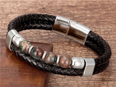 HY Wholesale Leather Jewelry Popular Leather Bracelets-HY0118B054