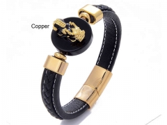 HY Wholesale Leather Jewelry Popular Leather Bracelets-HY0118B086