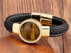 HY Wholesale Leather Jewelry Popular Leather Bracelets-HY0118B799