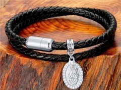 HY Wholesale Leather Jewelry Popular Leather Bracelets-HY0118B873