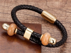 HY Wholesale Leather Jewelry Popular Leather Bracelets-HY0118B708