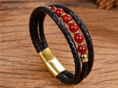 HY Wholesale Leather Jewelry Popular Leather Bracelets-HY0118B450