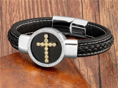 HY Wholesale Leather Jewelry Popular Leather Bracelets-HY0118B781