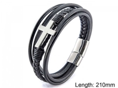 HY Wholesale Leather Jewelry Popular Leather Bracelets-HY0108B003
