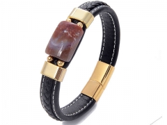 HY Wholesale Leather Jewelry Popular Leather Bracelets-HY0118B242