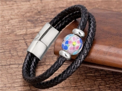 HY Wholesale Leather Jewelry Popular Leather Bracelets-HY0118B847