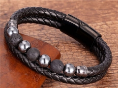 HY Wholesale Leather Jewelry Popular Leather Bracelets-HY0118B519