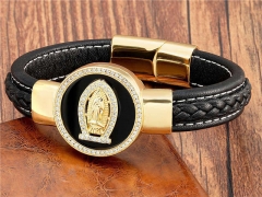 HY Wholesale Leather Jewelry Popular Leather Bracelets-HY0118B899