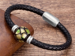 HY Wholesale Leather Jewelry Popular Leather Bracelets-HY0118B545