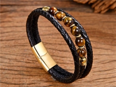 HY Wholesale Leather Jewelry Popular Leather Bracelets-HY0118B452