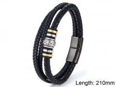 HY Wholesale Leather Jewelry Popular Leather Bracelets-HY0108B004