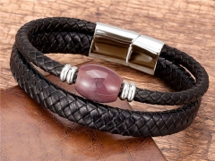 HY Wholesale Leather Jewelry Popular Leather Bracelets-HY0118B478