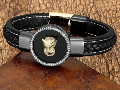 HY Wholesale Leather Jewelry Popular Leather Bracelets-HY0118B380