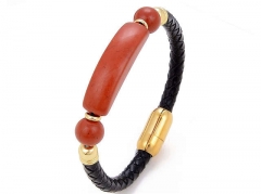 HY Wholesale Leather Jewelry Popular Leather Bracelets-HY0118B897