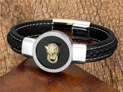 HY Wholesale Leather Jewelry Popular Leather Bracelets-HY0118B379