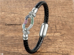 HY Wholesale Leather Jewelry Popular Leather Bracelets-HY0118B289