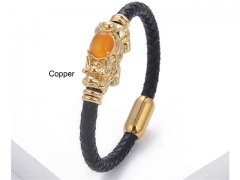 HY Wholesale Leather Jewelry Popular Leather Bracelets-HY0118B623